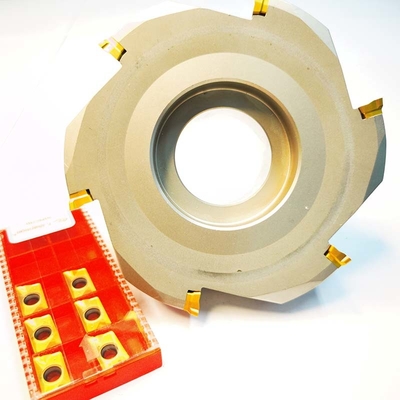 Kepala Pemotong Penggilingan 125mm Kepala Pemotong Paduan Untuk Model Sisipan APKT