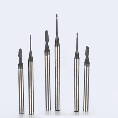 Graphite Long Neck End Mills R1 Ball Nose Lurus Shank
