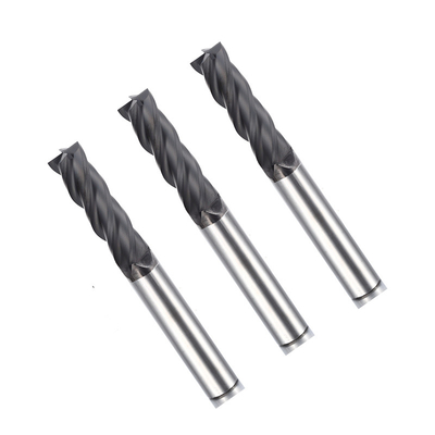 Four Flute 10mm Square Long Shank End Mill Untuk Grafit