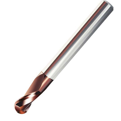 Baja Kekerasan Tinggi 2 Seruling R2 Carbide Square End Mill Hrc65 SX