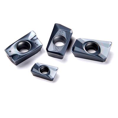 Tungsten Carbide Indexable Cutting Sisipan Pakan Tinggi Kecepatan Tinggi Untuk Baja