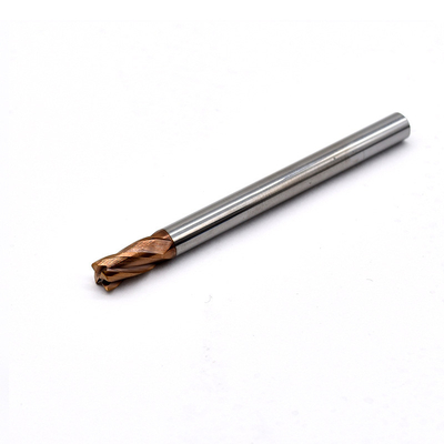2 Flute Long Shank End Mills 0,5 Radius Sudut Untuk Baja