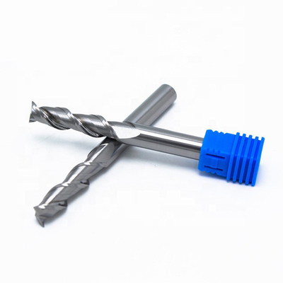 Tungsten Carbide 20mm Long Reach End Mill Tanpa Pelapis Untuk Aluminium