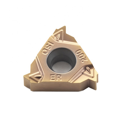 Cermet ISO Metric Bubut Eksternal Grinding Threading 16ERI200 Sisipan Dengan Lapisan