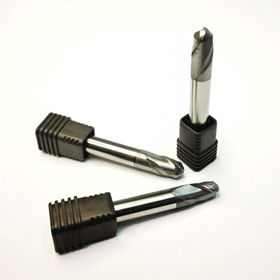 Solid Tungsten Carbide 2 Seruling D10R5 Ball Nose End Mills Hrc65 Sx
