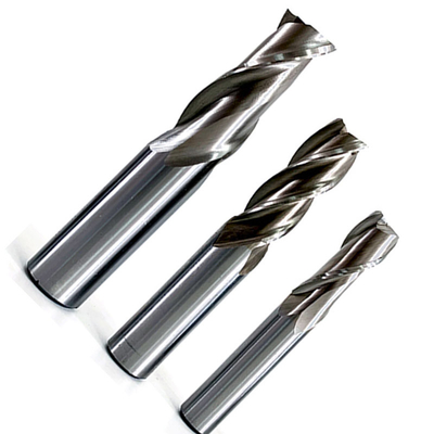 8mm Solid Tungsten Carbide End Mills Untuk Aluminium