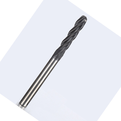 Diamond Coated R4 Ball Nose Long Shank End Mills Untuk Grafit