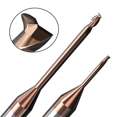 Solid Tungsten Carbide Square End Mill Hrc65 SX Untuk Baja Kekerasan Tinggi