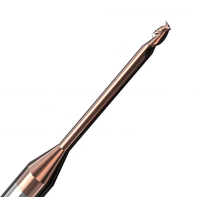 Baja Kekerasan Tinggi 2 Flute Carbide End Mill 1.5mm Square Hrc65