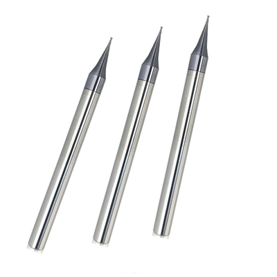 Shank Lurus Dua Seruling 0.3mm Persegi Micro End Mills Hrc65