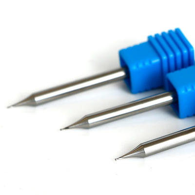 Solid 0.6mm Square Micro End Mills Lurus Shank