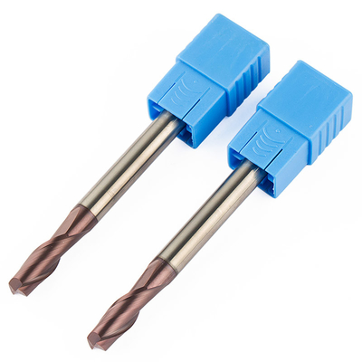 Tungsten Carbide Long Shank End Mills 8mm Persegi Untuk Baja