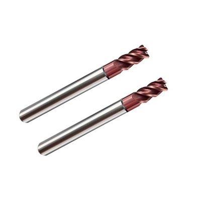 Tungsten Carbide 2 Flute 8mm R0.5 Corner Radius End Mills Untuk Baja
