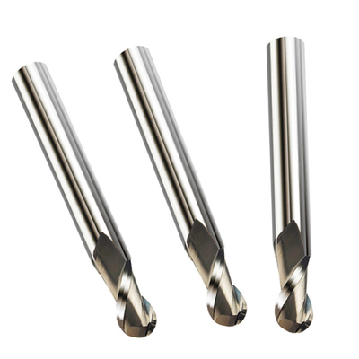 Solid Two Flute R3 Ball Nose End Mills 6mm Untuk Baja
