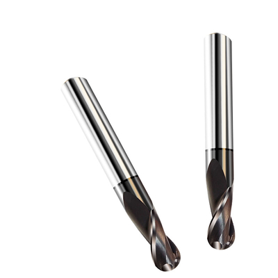 10mm Long Shank End Mills R5 Ball Nose End Mills Untuk Baja