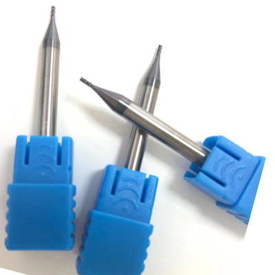 Solid 2 Flute D0.6 Tungsten Carbide End Mills Untuk Baja Untuk Baja yang Dikeraskan