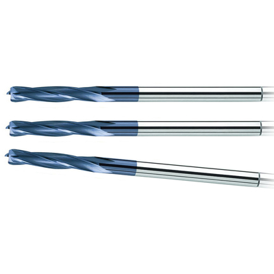 2 Seruling 4mm Carbide End Mill R0.5 Corner Radius End Mills Hrc65 SX