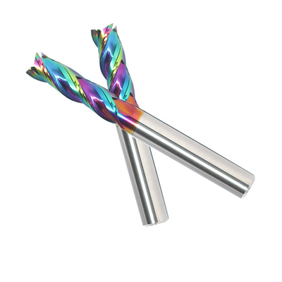 Long Shank Four Flute End Mill 6mm Square End Mills Untuk Elektroda Tembaga
