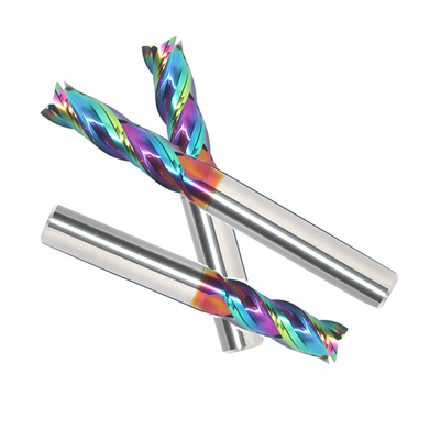 Solid Long Neck End Mills 4 Seruling 8mm Persegi Untuk Elektroda Tembaga