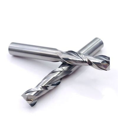 Tungsten Carbide 2 Flutes 8mm Square Long Flute End Mills Untuk Aluminium