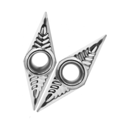 Tungsten Carbide Indexable Milling Sisipan VBGT 160404 TK Untuk Aluminium Lathing